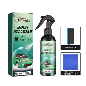 Car Renewal Polish Kit With Sponge Brightening Anti Fading Surface Daily Detailing Maintenance Car Paint Cleaning Restorer 100ml