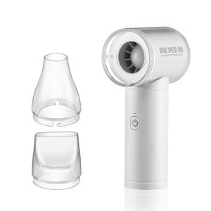 Handheld High-Speed Fan - Portable & Rechargeable Mini Fan with 5 Adjustable Speeds Lightweight Design for Travel and Outdoor Use