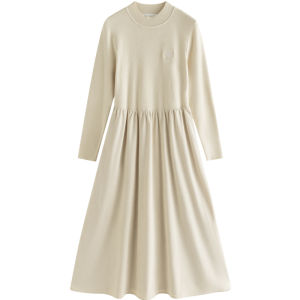 INMAN | Velvet Long Sleeve Flowy Patchwork Women Dress