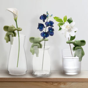 Cute Plant Man Holder for Hydroponic Vases Unique Decorative Plant Stand Accessory