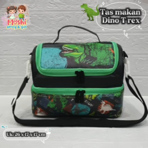 Tas Makan Dino / Lunch Bag Anak Laki-Laki / Tas Bekal Anak Dinosaurus T Rex