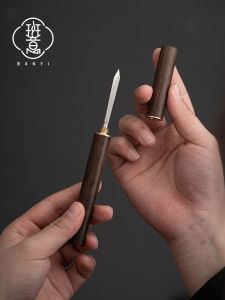 Handmade Puer Tea Knife Tea Ceremony Accessory Tea Opening Tool Japanese Style Tea Set by Ban Yi