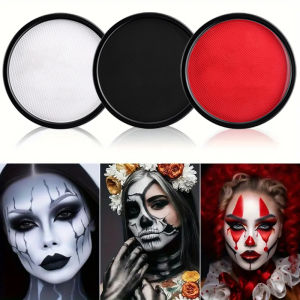 30G น้ํา Monochromatic Face Body Painting Palette ฮาโลวีนเทศกาลล้างทําความสะอาดได้ Face และ Body Paint แต่งหน้าเครื่องแต่งกาย Body Partie