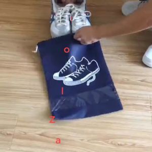 Túi đựng giày dép vải dù dây rút chống bụi ẩm mốc họa tiết đa dạng tiện lợi bỏ vali du lịch