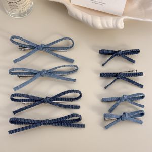 ผีเสื้อ DENIM คลิปผมสําหรับผู้หญิง 2024 ใหม่ High-End อุปกรณ์เสริมผมด้านข้าง Bun คลิป Hairpin แฟชั่นตกแต่งผม