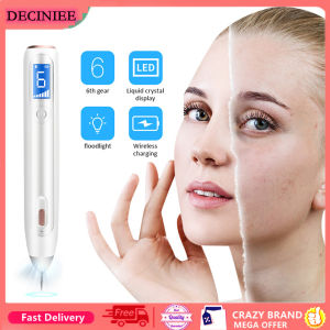 DECINIEE 6 Level LCD Face Skin Dark Spot Remover Mole Removal Laser Plasma Pen Machine Facial Freckle Tag Wart Removal Beauty Care