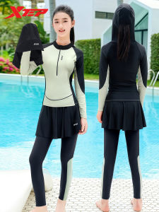 XTEP | Slimming Girls Long Sleeve and Pant Swimwear