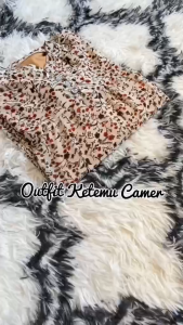 set rok motif bunga terbaru