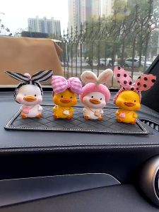 [New Arrivals] Vịt vàng B.Duck để taplo ô tô  Set Gấu hồng trang trí taplo xe hơi  bàn làm việc - New 2024
