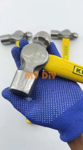 MYDIYHOMEDEPOT - Kings Ball Pein Hammer  Drop Forged Steel Fiberglass Anti-Slip Handle Metal Work Riveting Tool Tukul