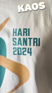 BA258 Kaos Gratis Topi Hari Santri Nasional 2024 - Tema HSN 2024