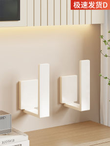 Living Room Wall Mounted Router Storage Box Metal No Drilling Required Wifi Support Holder Organizing Household Accessories