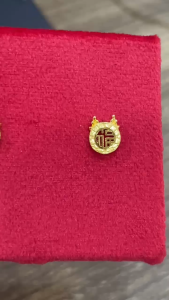 Poh Heng Jewellery 24K Dragon of Prosperity Earrings in Yellow Gold[Price By Weight]