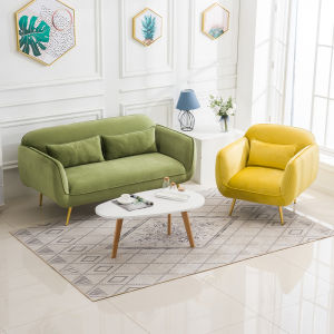 AISHANGSHUYA | Luxurious Simple Velvet Loveseat Sofa