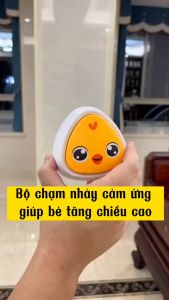 [Tặng pin] Bộ chạm nhảy tăng chiều cao TIẾNG VIỆT đồ chơi đập nhảy máy chuông bấm cho bé vận động phát triển chiều cao