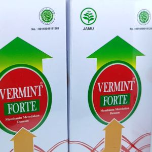VERMINT FORTE KAPSUL EKSTRAK CACING OBAT DEMAM TIPES TYPUS