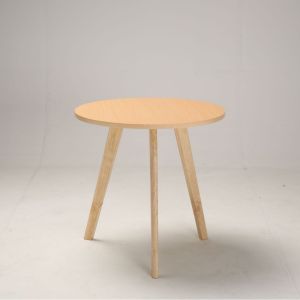 Round Wooden Nordic Style Small Coffee Table