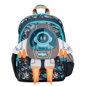 Australian Smiggle Original Childrens Schoolbag Orange Tail Rocket Backpack Medium Boy Backpack Set 2024 New Fashion Kids bags
