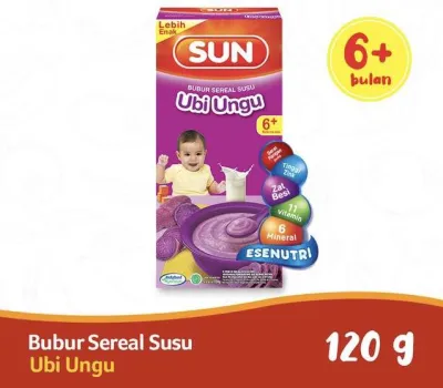 Sun bubur sereal ubi ungu box 120gr