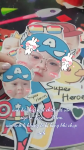Sticker die-cut ảnh in BỎ NỀN cắt sẵn cho khách in tên chữ số trang trí khung 3D khung trong suốt scapbook sổ