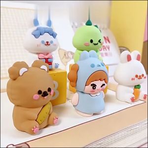 AI-A81 Peruncing Pensil Boneka / Rautan Pensil Boneka Karakter 3D Alat Tulis Sekolah / Serutan