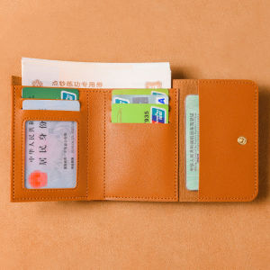 Mỏng Dài Ví Nam Nữ thẻ chất liệu da PU Bifold Ví trơn trung tính màu xắc tay túi xách ví Nữ Ví đựng điện thoại di động thiết kế mới khuyến mãi nóng