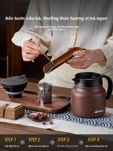 GIANXI | Ceramic-Lined Tea Steeping Kettle Premium Home & Office Insulated Kettle Large-Capacity Water Kettle Steeping Tea Health Kettle