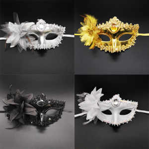 Party Mask Masquerade Halloween Mask Half Face Dance Mask Princess Venice Mask Women Cosplay Face Mask Adult Kids Children Party Stage Performance