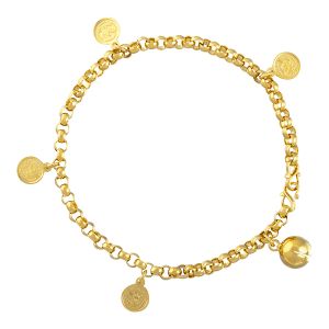 [AL5012] Zhulian Rantai kaki budak kanak-kanak Emas Saduran/ Gold Plated Anklet Jewellery for kids Children