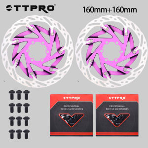 TTPRO Ultralight Heat Dissipation Hydraulic Disc Brake Rotor 160mm 6 Bolt Center Lock MTB Road Racing Bicycle Brake Disc