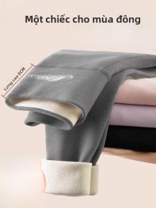 Miiow | Thickened Fleece Womens Autumn Winter Thermal Pants Cat Person Dervo Inner Wear Cotton Wool Trousers Warm Base Layer Trousers