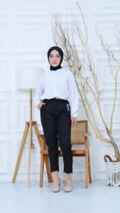 CELANA TERBARU WANITA BAGGY PANTS PINGGANG KARET/TALI SERUT/ALL SIZE FIT TO XL BB 60/SRETCH KATUN MELAR