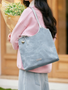 Semir | New 2025 Color Washed Denim Tote Bag Large Capacity