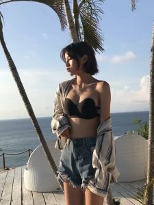 Women Strapless bra Seamless push-up bra For  Anti-sagging no steel ring underwear Jelly Feeling Lady Strapless Bra