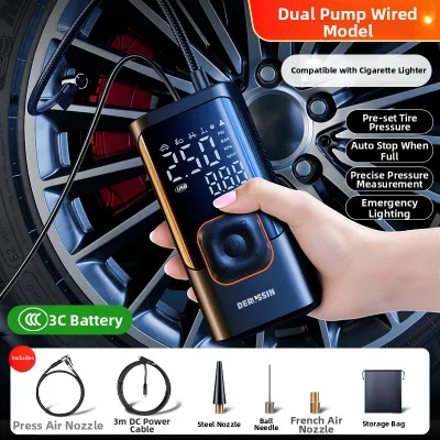 DERLSSIN | Portable Car Wireless Charging Air Pump