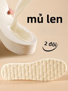 XIANZHAO | Miếng lót giày bông lông cừu dày mùa đông cho nữ Miếng lót giày bốt đi tuyết Miếng lót giày bằng cao su lông cừu dày cho nam