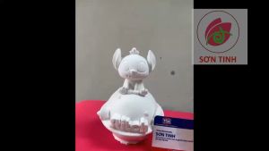 Tượng thạch cao STITCH S10 (Không kèm màu) tô tượng đồ chơi cho trẻ
