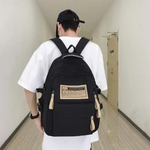 High-Capacity Casual Student Backpack Simple Travel and Computer Backpack for Junior and Senior High School Students