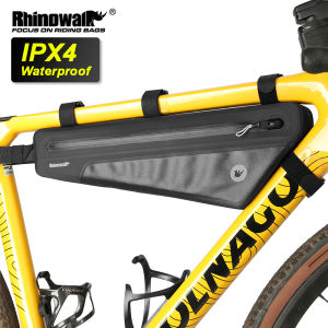 Rhinowalk Túi khung xe đạp bảng hỗ trợ HDPE Tích hợp chống trượt dung tích lớn chống nước 2.6L chống thấm nước IPX4 túi lưu trữ đi xe đạp cho phụ kiện xe đạp