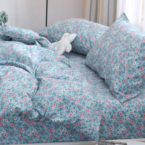 The Magic Aster Pure Cotton Bed Sheet Duvet Cover Four-Piece Set 100 Cotton Twill Double Beddings Idyllic Small Floral Women