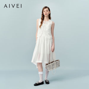 AIVEI | Summer New Lace Hollow Out Two-Piece Dress