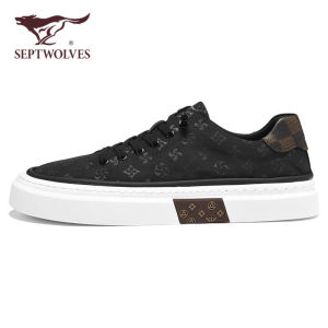 Septwolves Mens Casual Canvas Shoes Ice Silk Black Low Top Breathable Comfortable Summer Fashion Youth Sports Sneakers