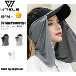 WRELS | Sport Cycling Masks Quick Dry UV Sun Protection Fishing Cycling Face Neck Cover Breathable Removable Golf Hiking Face Veil