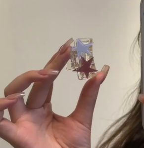 Zoozmini Sweet Cool Star Hair Clip Y2K Side Bangs Small Size Color Block Hair Accessories Korean Style Fashion Jewelry