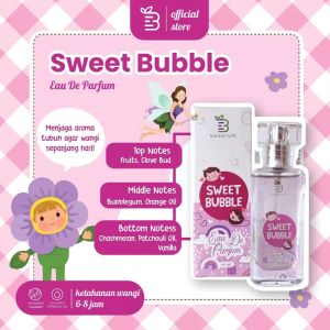 Beserum Sweet Bubble Eau De Parfum Bayi Anak Sekolah Aroma Bubble Gum Tahan Lama Dan Wangi