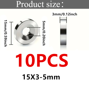 10/20/30/50Pcs 15x3mm Hole Neodymium Countersunk Magnets-Super Strong Disc Magnets for DIY Whiteboards Crafts Home Organization