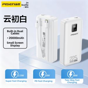 PISEN | Fast Charging Power Bank 10000mAh Built-in Cable