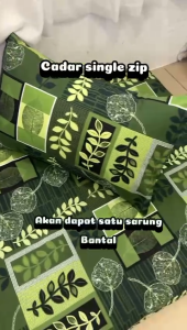 Stellarhous Cadar Single 3x6 Berzip Sarung Tilam Bed Sheet Cover With Zip Size Single Zipped Cover Terylene Cotton