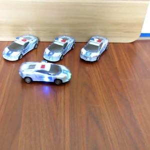 Electric Music Lights Toy Police Car 360° Spinner Wheel Automatic Dodge Driving Drop Resistant Kids Boy Baby Toy Car Gifts