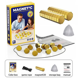 New Magnetic Chess Game Interactive Magnet Board Tabletop Strategy Game Stone Set Family Kids Adults Portable Fun Educational **
